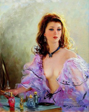 Pretty Lady KR 003 Impresionista Pinturas al óleo